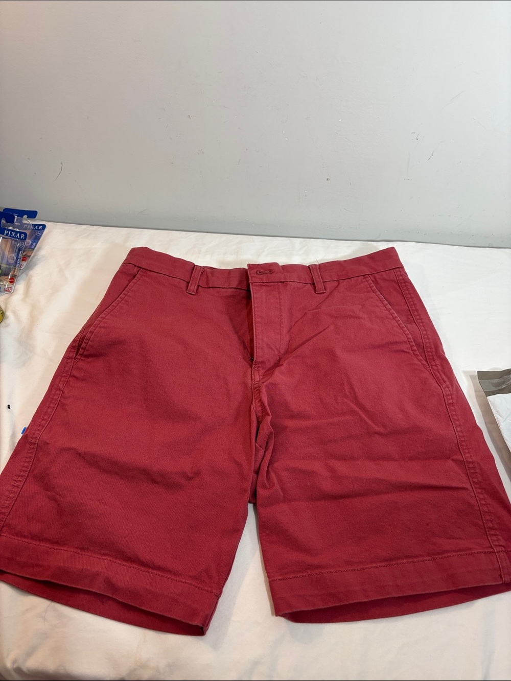 Chaps Men's Red Cotton Chino Shorts stretch. 0278